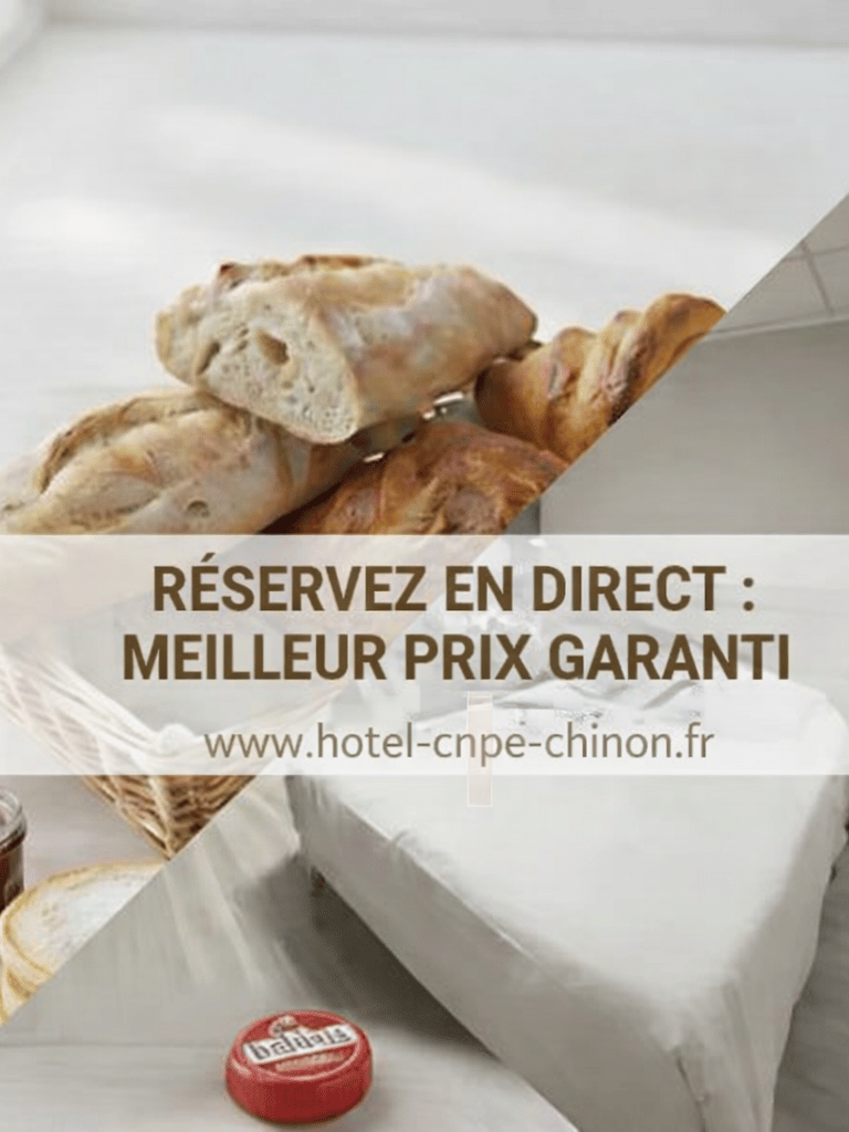 Petit-déjeuner et chambre confortable dans un hôtel à proximité du CNPE de Chinon avec réservation e