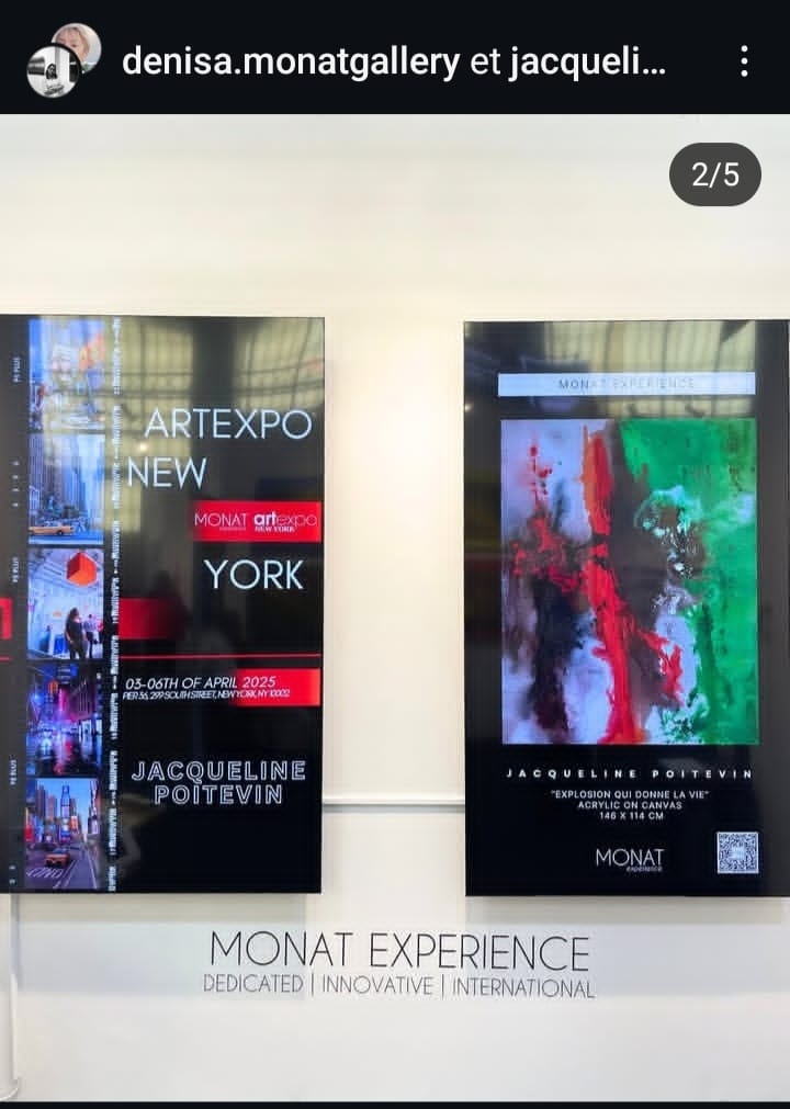 Tableau abstrait contemporain – Couleurs et textures – Jacqueline Poitevin – Collectionneurs d’art