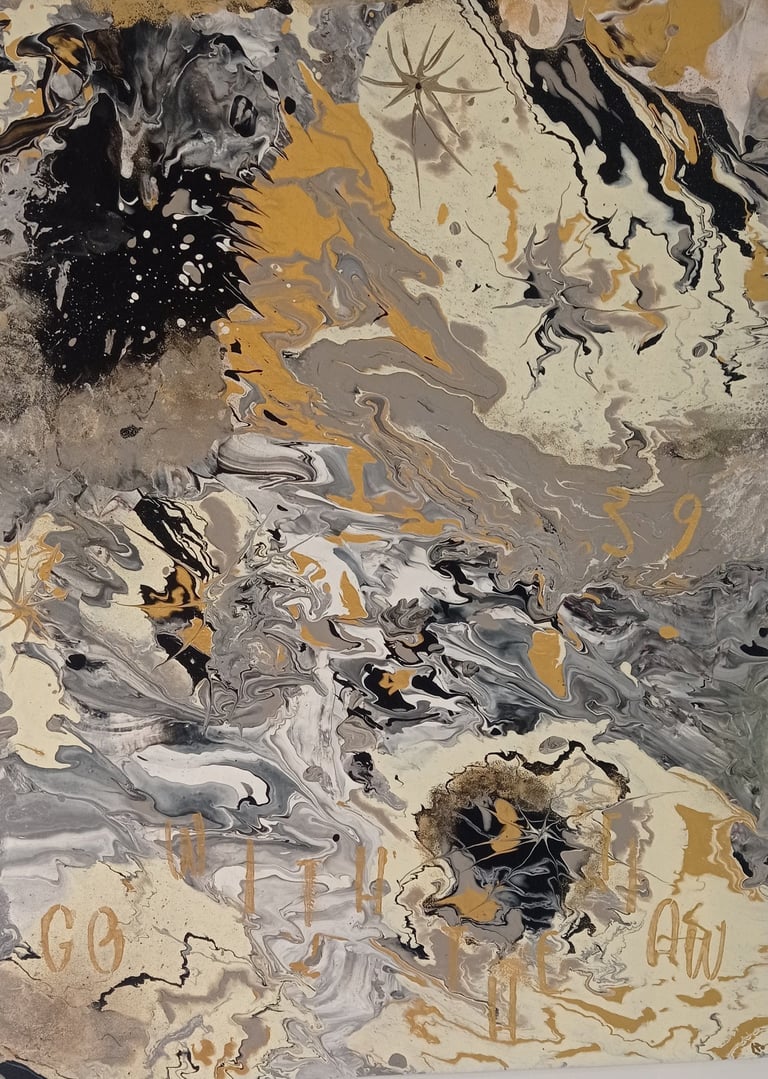 Go with the Flaw -130€ -  Peinture acrylique 60X80  - 2024