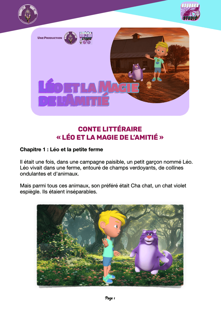scenario Conte "Leo et la magie de l'amitié