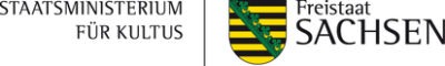 Official logo of the Saxon State Ministry of Education and Culture in Germany.