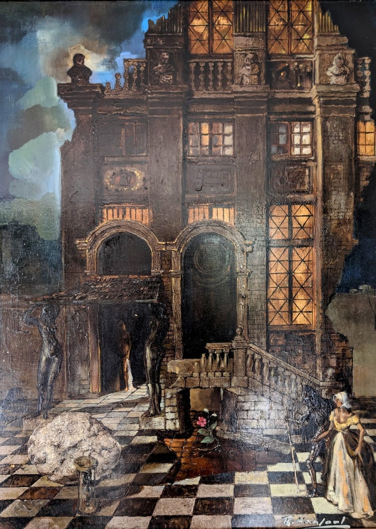 Tableau de René Hansoul "Sisyphe"