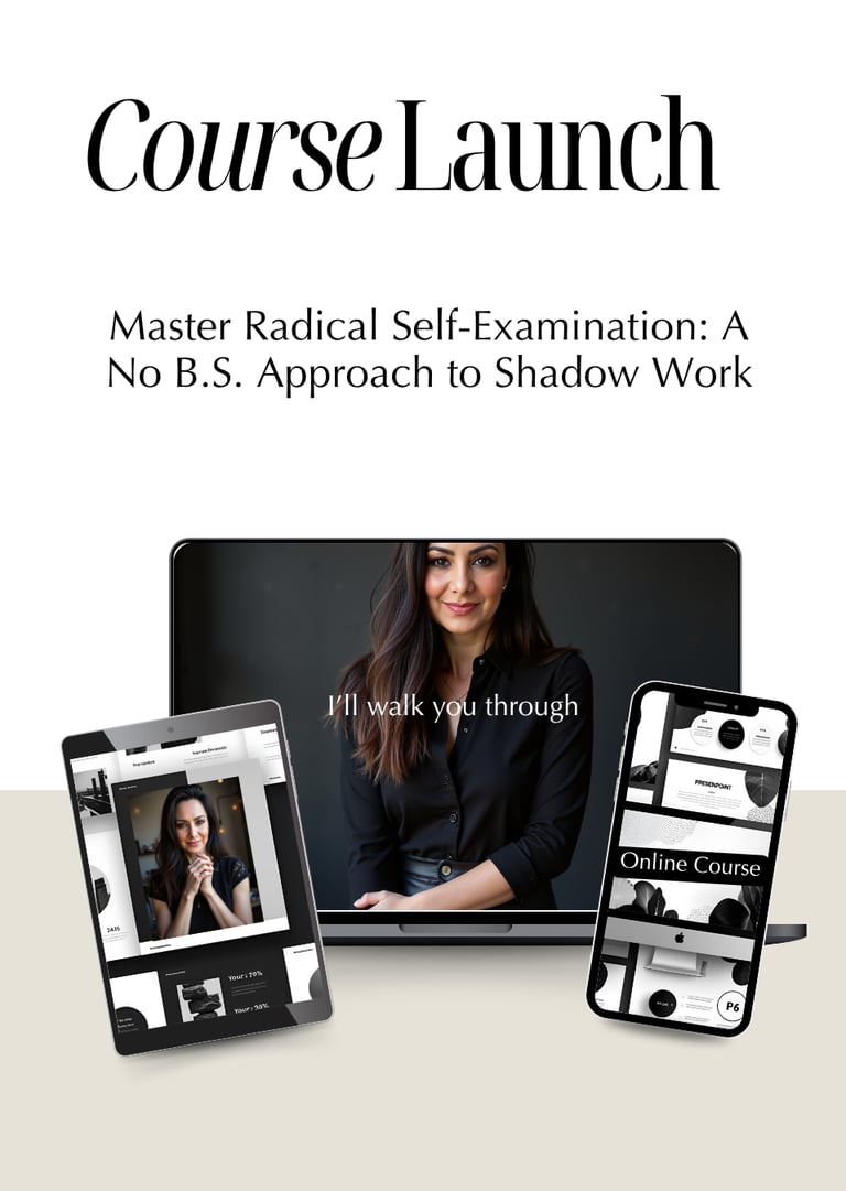 Shadow work online course by LVF called Master Radical Self-Examination: A No B.S. Approach 
