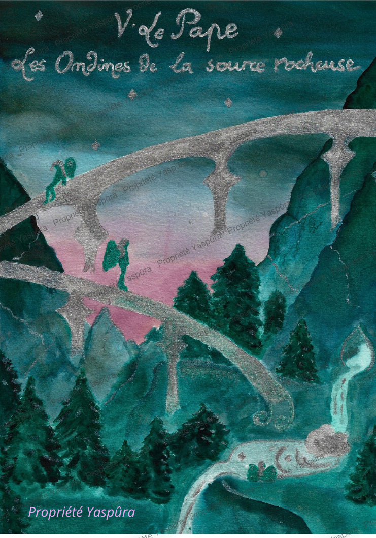 Dessin Pont par-dessus les forêts