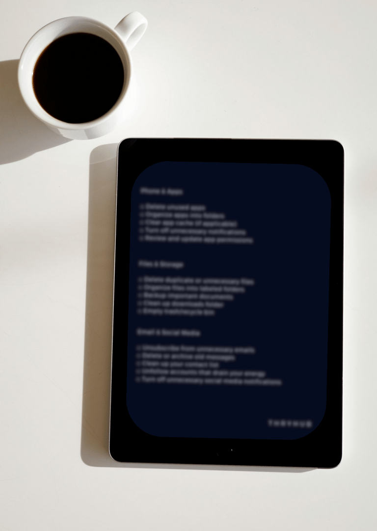 Digital Declutter Checklist
