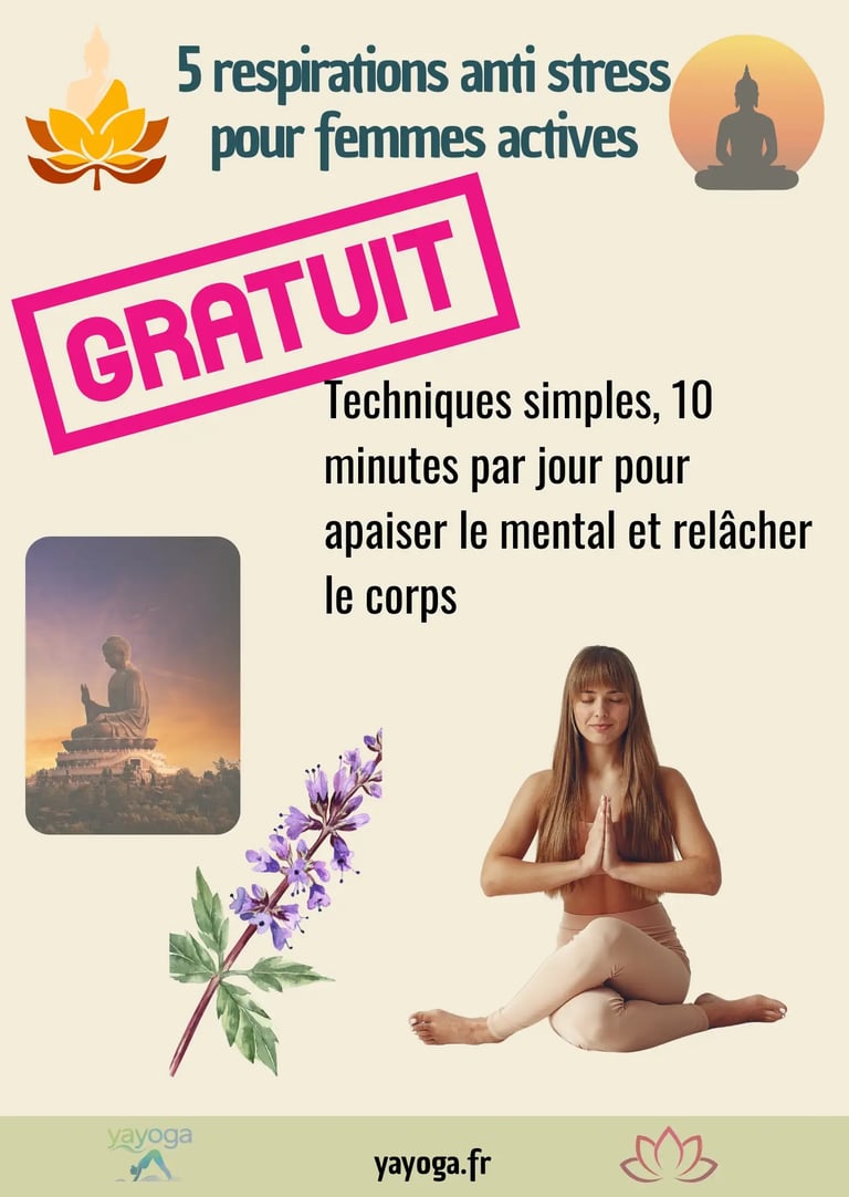 page couverure ebook. 5 respirations anti stress