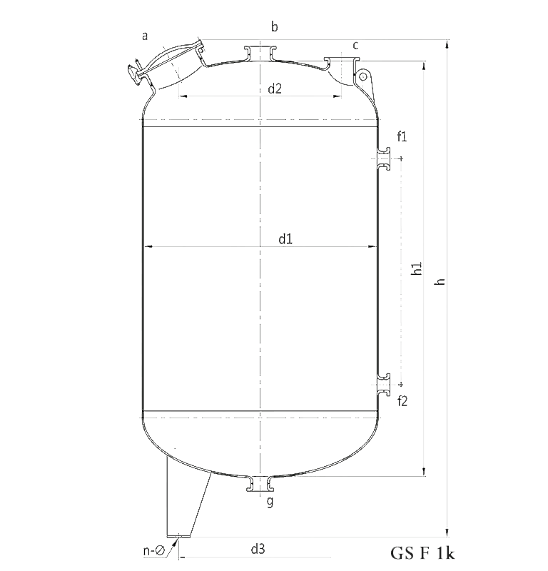 glass lined storage tanks F