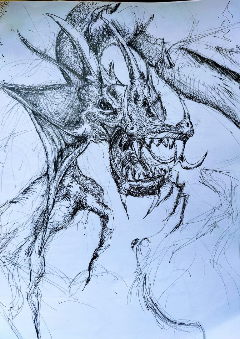 Old Dragon Sketch