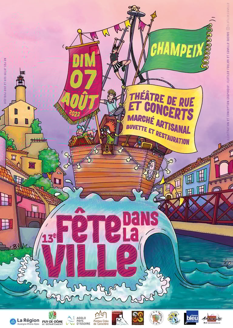 Affiche Fête dans la Ville 2022