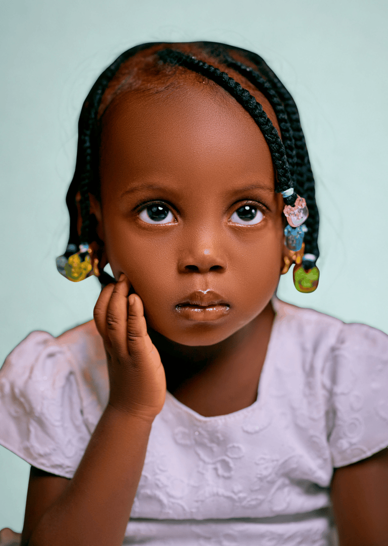 Small Kids Cornrows w/Beads