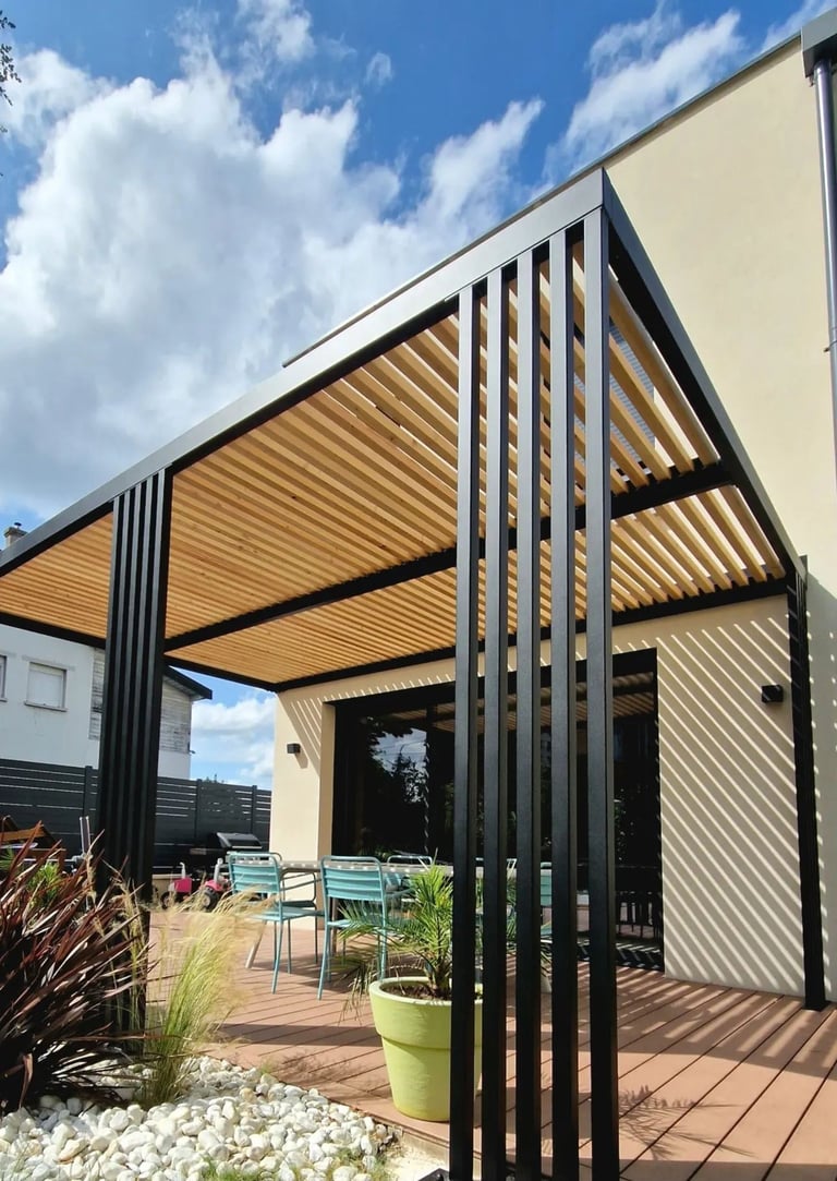 pergola en acier pour votre extérieur à lyon