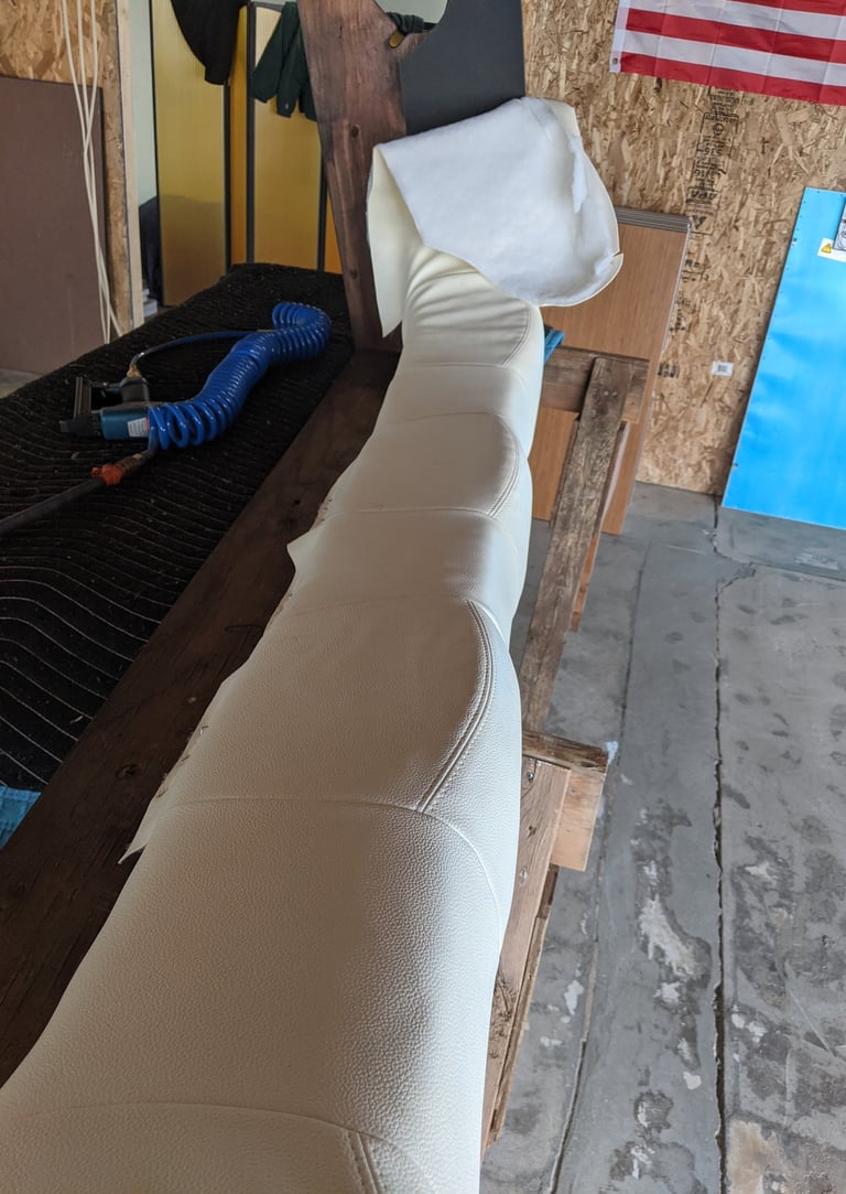 Four Winns marine vinyl upholstery