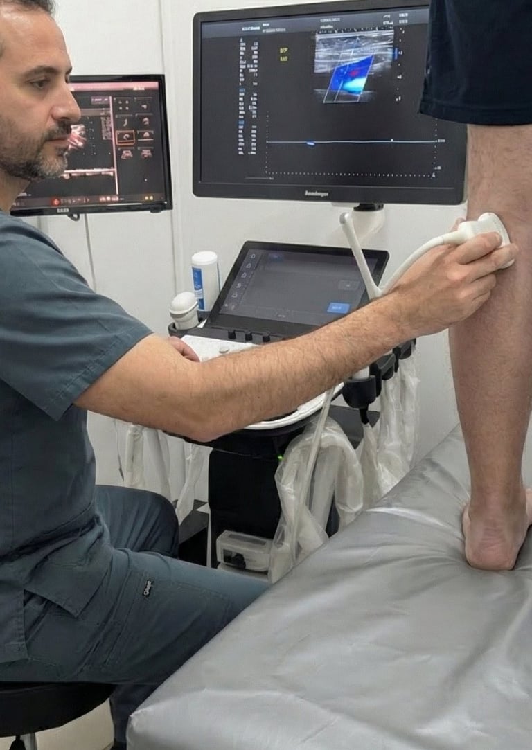 Ecografia doppler venoso y doppler arterial en los olivos