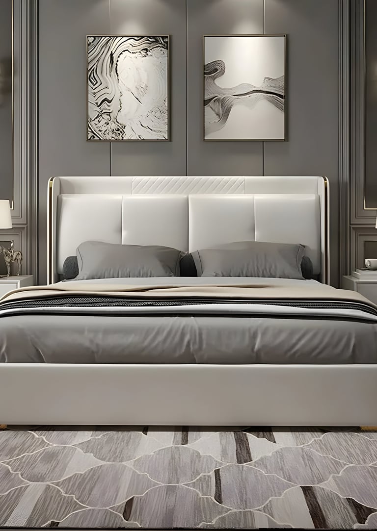 Elegant bedroom furniture set by Apex Furniture with luxury bed