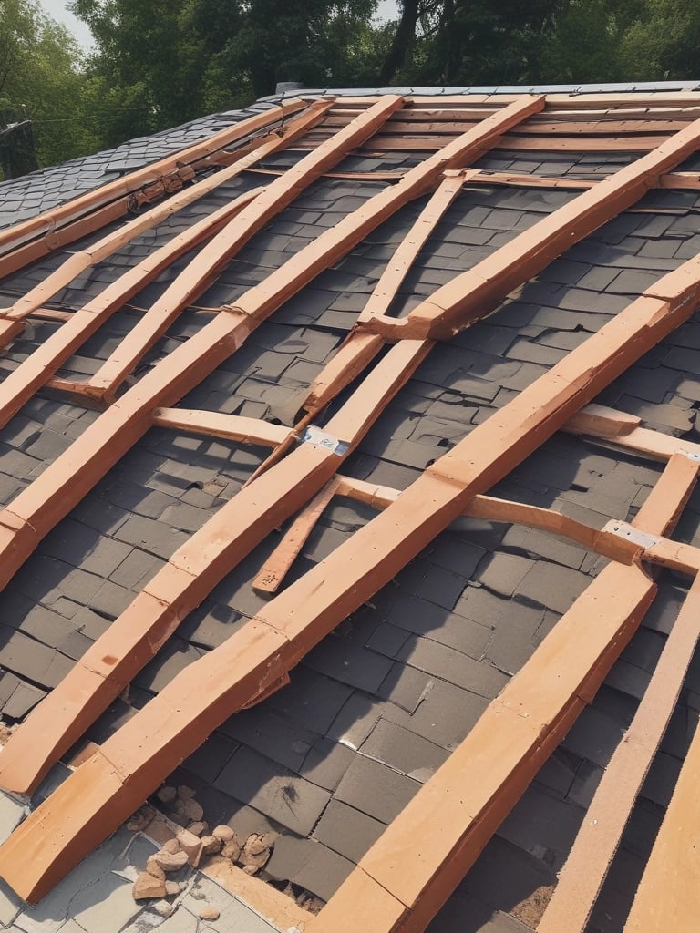 blue and white striped round textile