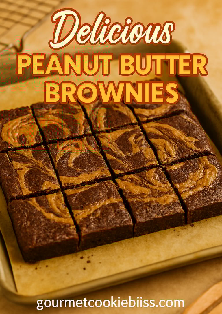 Delicious Peanut Butter Brownies