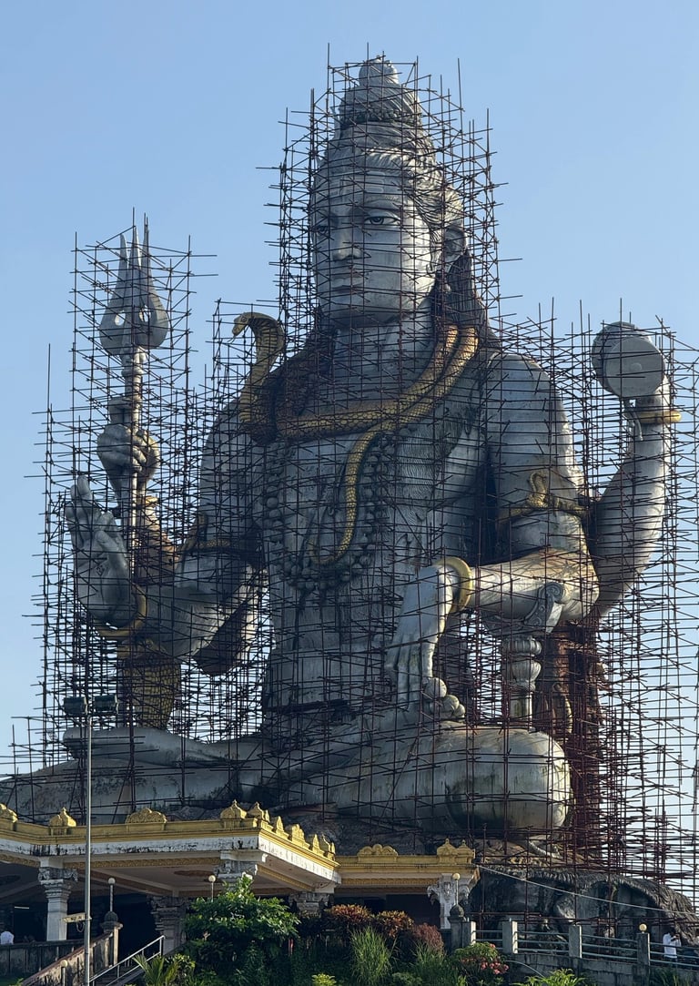 Scaffolding for Statue construction