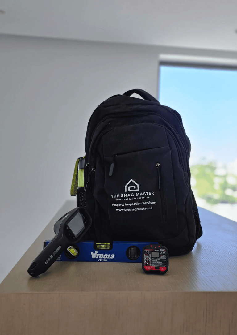 Inspection tools used during property inspections in UAE