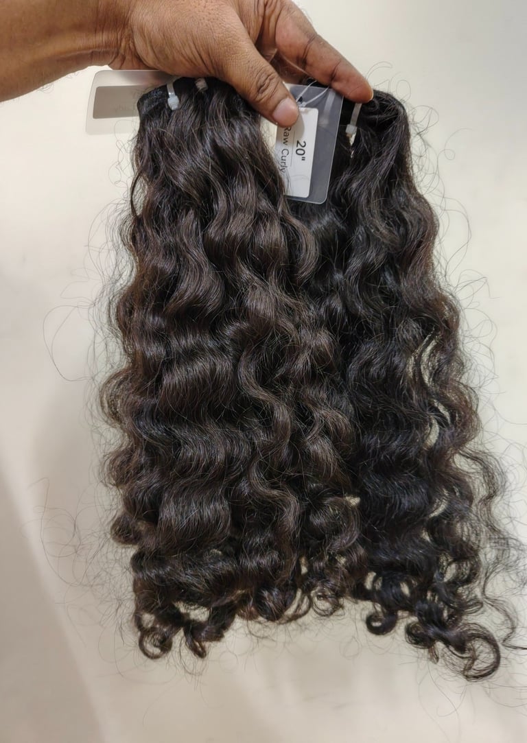 Premium Curly Raw Human Hair Bundles from Tanori Hair LLP