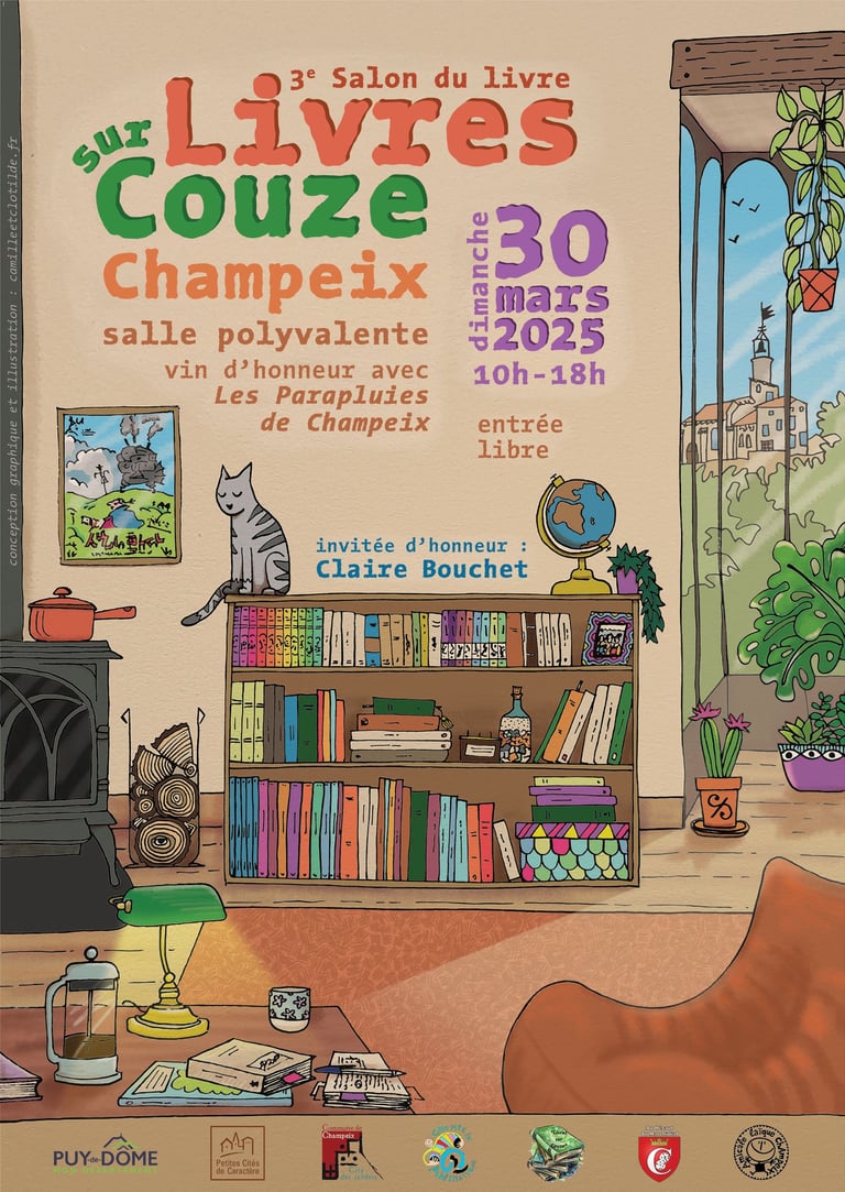 affiche salon du livre champeix 2025