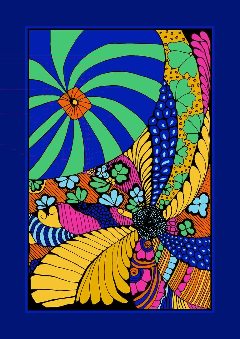 “Vibrant seamless print showcase by Kraalikaa — designed for visionary fashion and interior projects