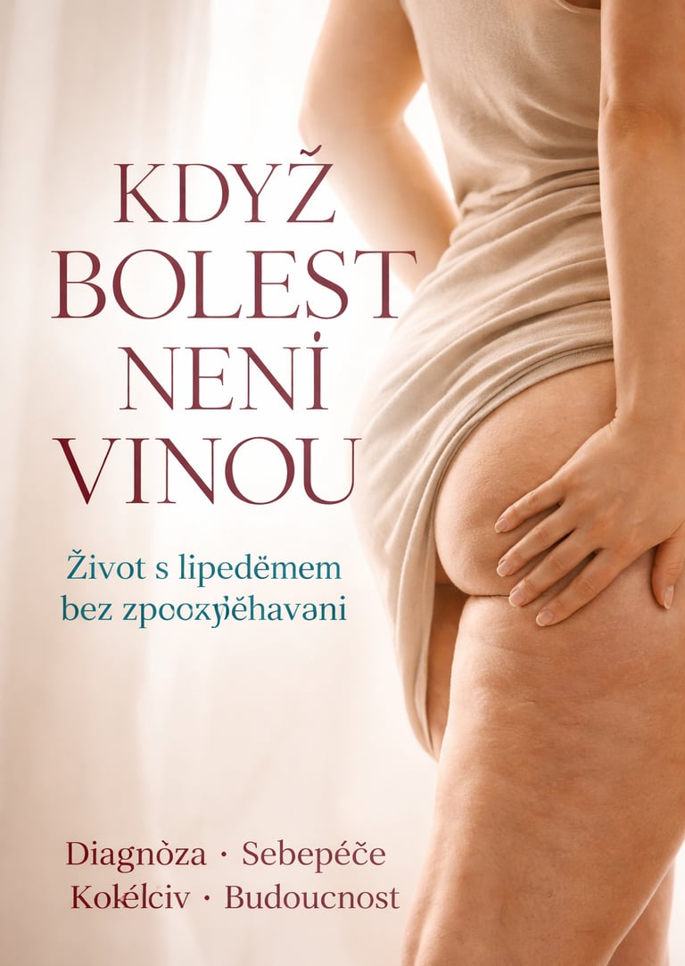 Komplexní český e-book o lipedému: bolest, diagnostika, léčba bez iluzí, práva pacientek a praktické