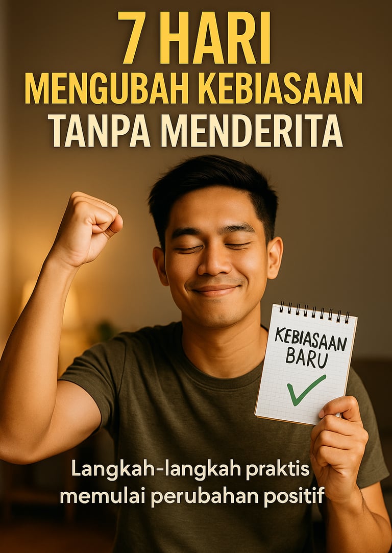 EBook Bahasa Indonesia untuk membentuk kebiasaan baru dalam 7 hari. Panduan praktis + latihan harian