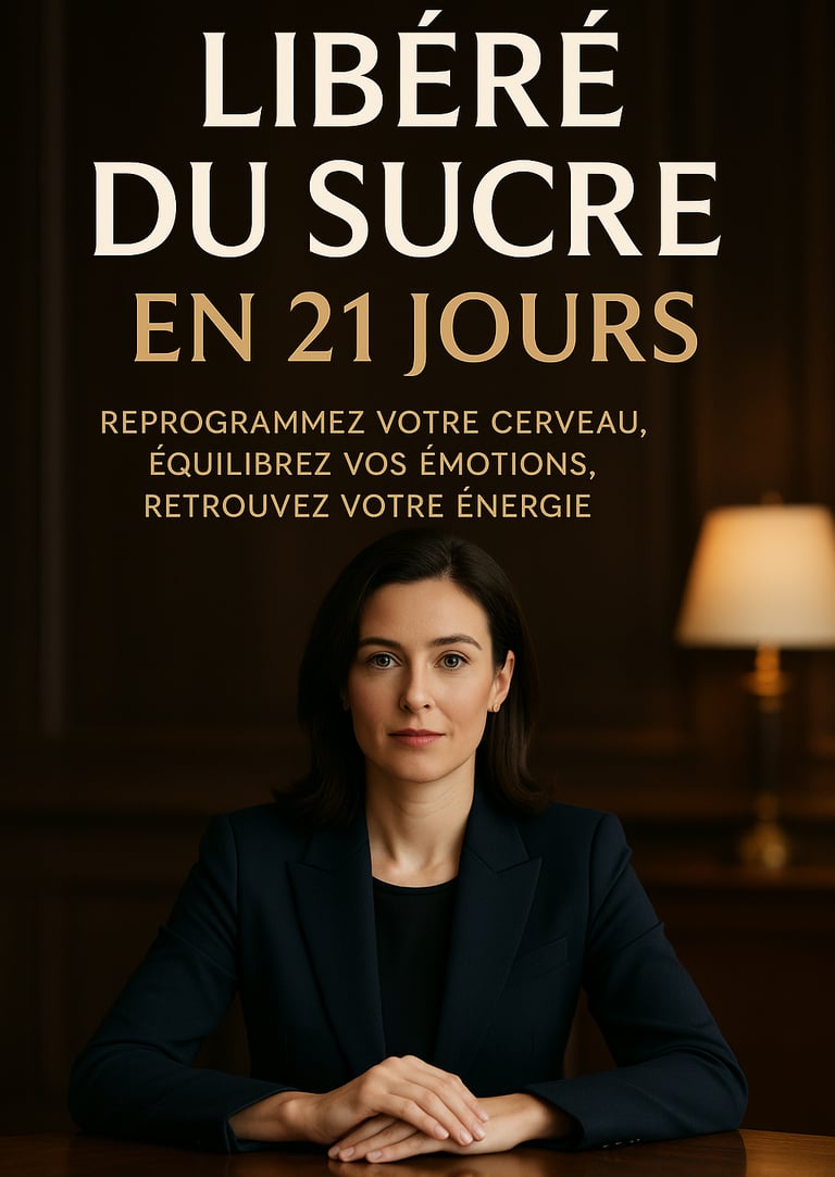Arrêtez le sucre sans frustration ni rechute. Programme premium 21 jours, outils neurosciences + émo
