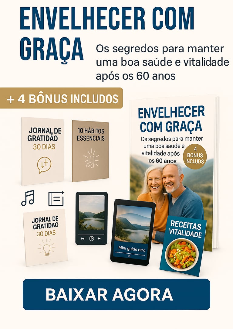 Transforme a tua saúde depois dos 60 com estratégias simples e práticas.