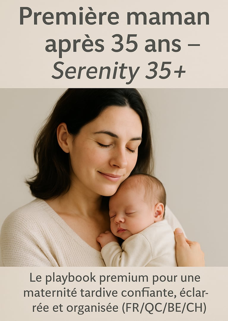 grossesse première fois après 35 ans • maternité tardive première bébé • première maman 35 plus guid