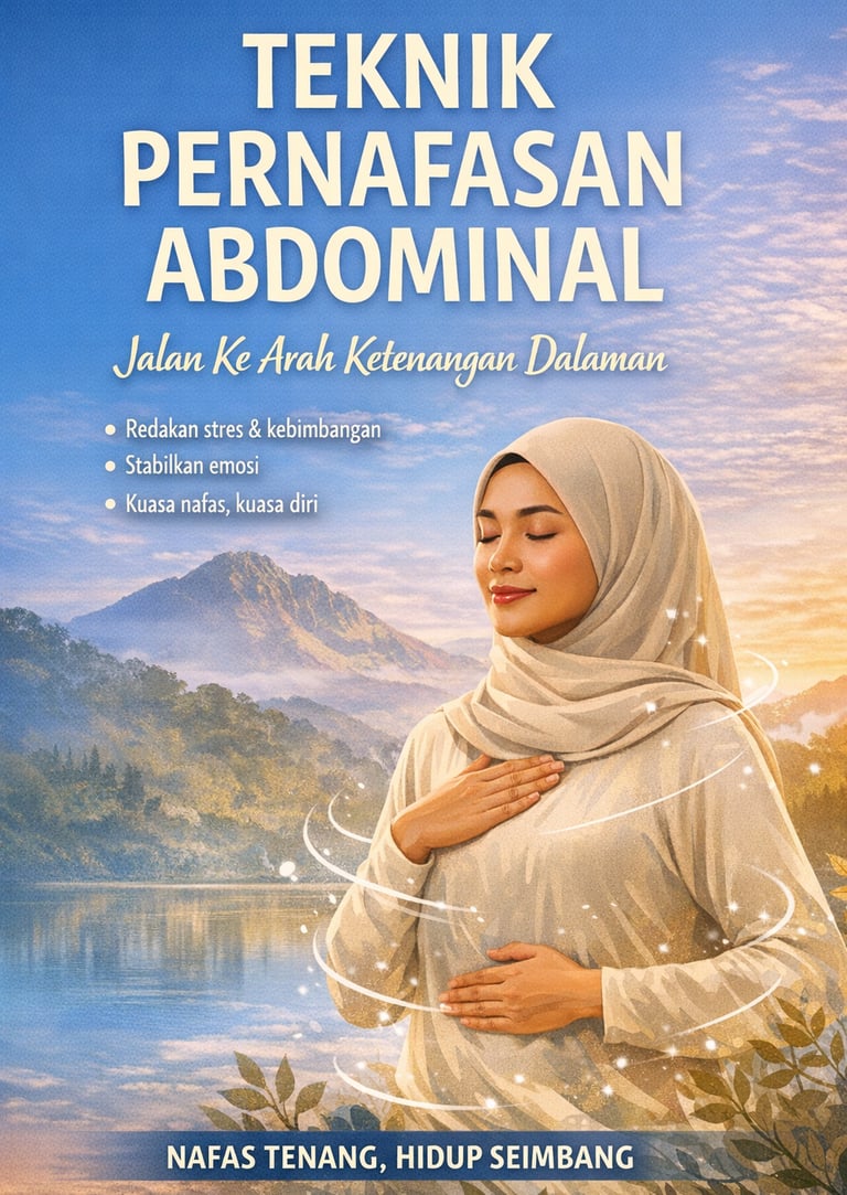 Panduan lengkap teknik pernafasan abdominal untuk menenangkan sistem saraf, mengurangkan tekanan dan