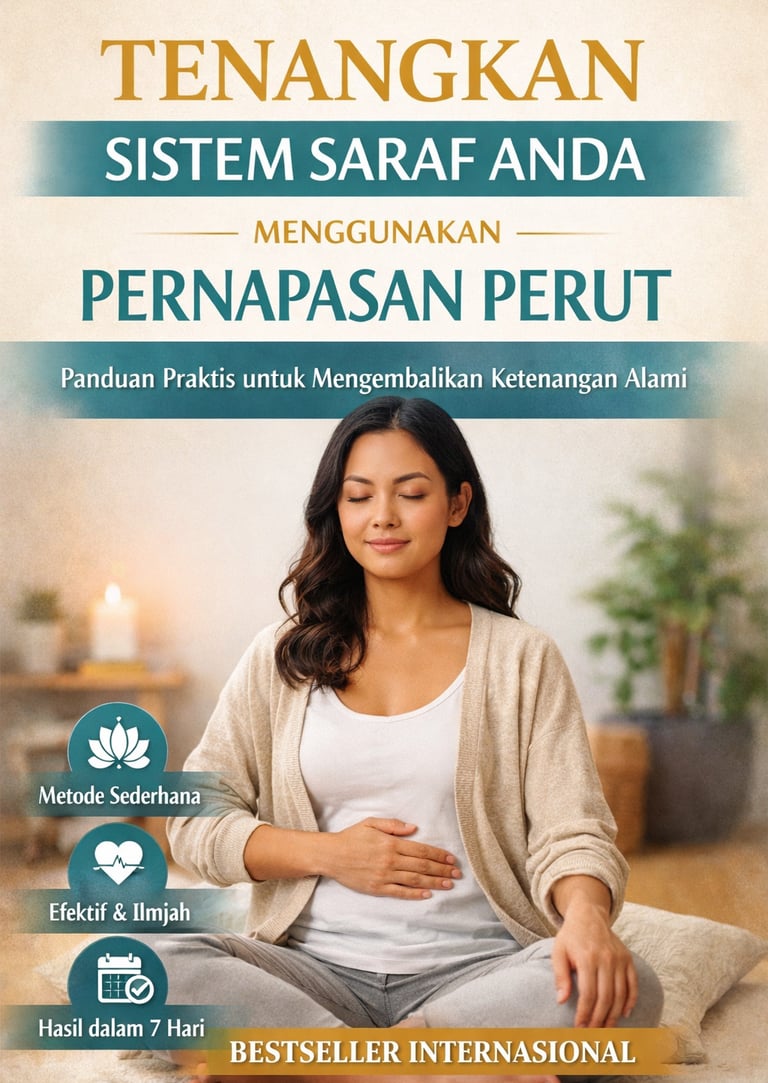 Panduan pernapasan perut untuk menenangkan sistem saraf, mengurangi stres, kecemasan & overthinking 