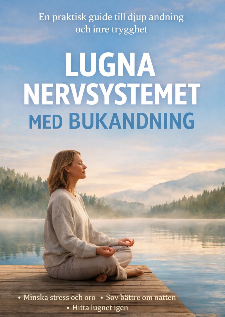 Lugna nervsystemet naturligt med bukandning. En praktisk guide för stress, oro och bättre sömn – uta