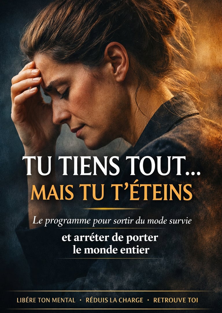 Tu gères tout… mais tu es épuisée ? Découvre le programme pour sortir du mode survie, alléger ta cha