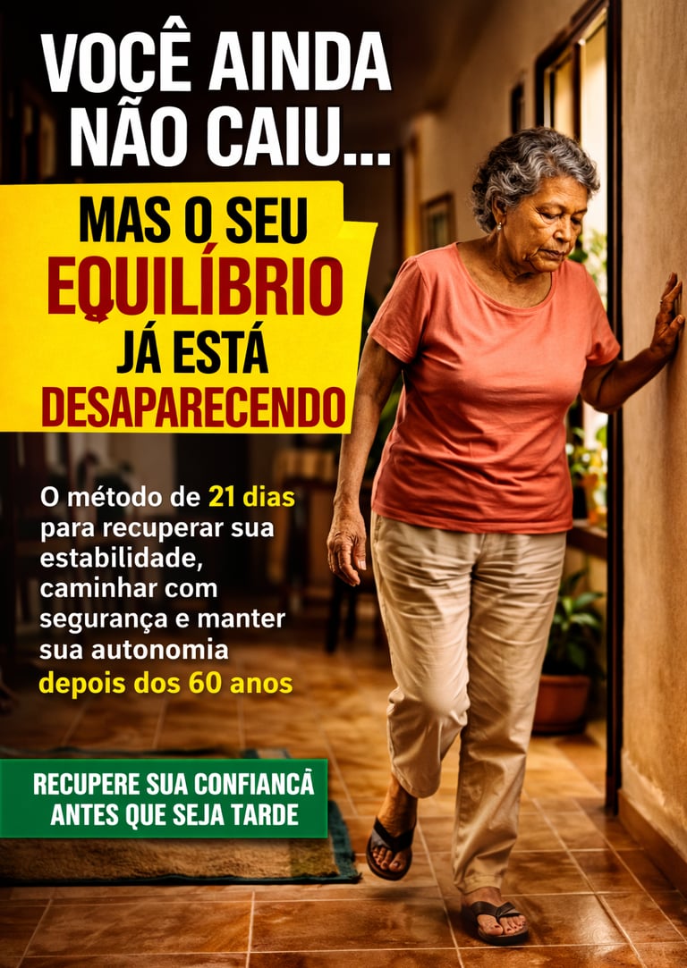 Você ainda não caiu… mas seu equilíbrio pode estar desaparecendo. Descubra o método de 21 dias para 