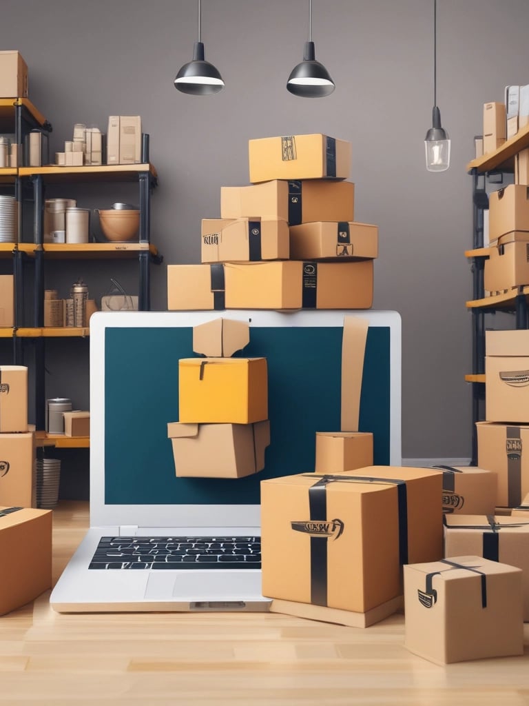 blue and white striped round textile