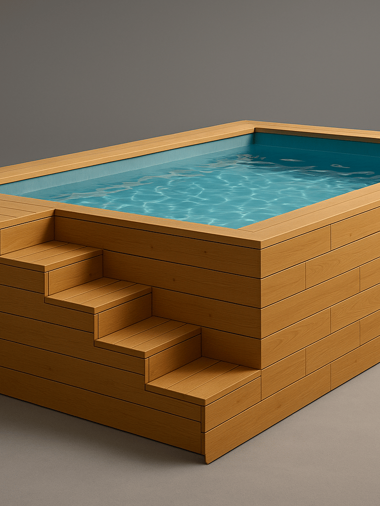 mini piscine hors sol en bois