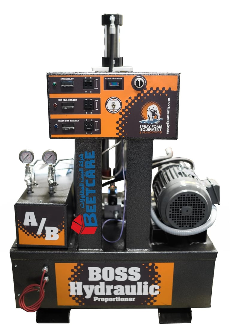 ماكينة اس اف اي برو لرش الفوم من شركة البيت للمقاولات والعوازل