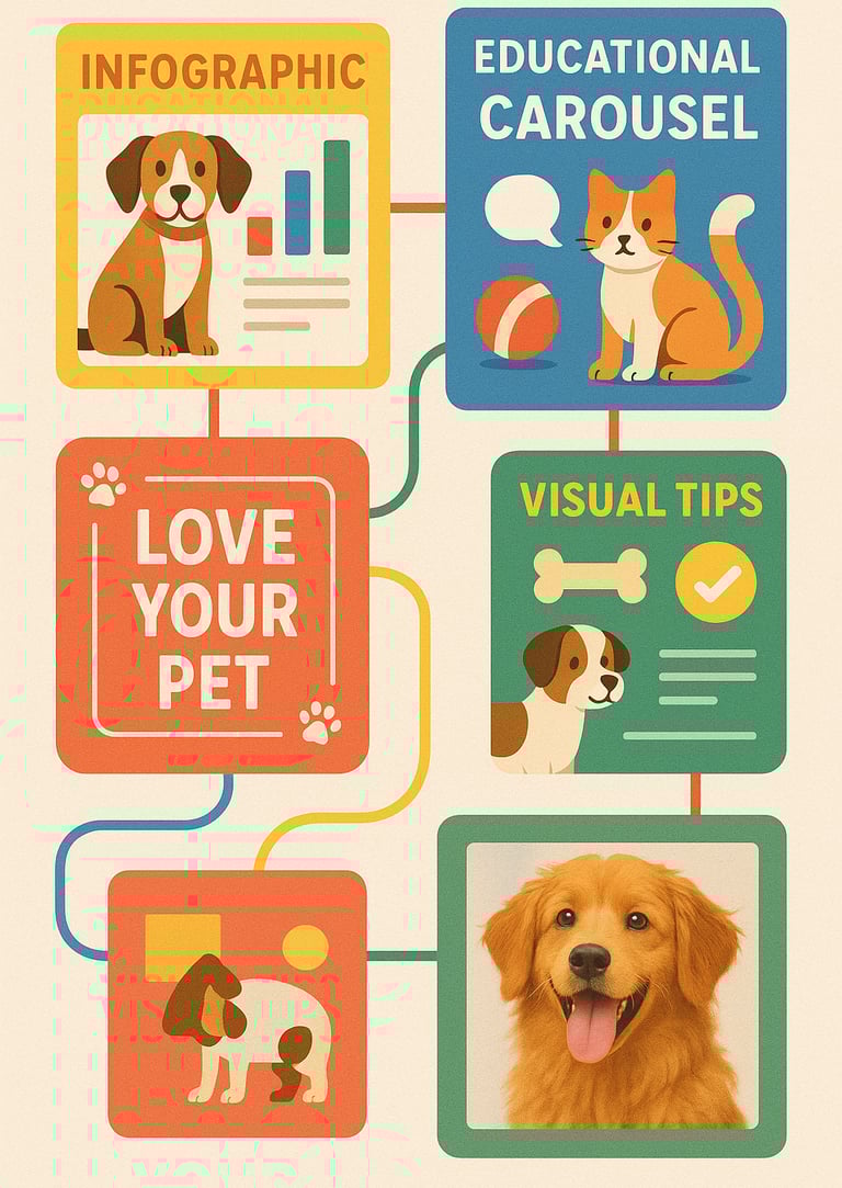 Colagem-criativa-mostrando-diferentes-tipos-conteúdo-pet