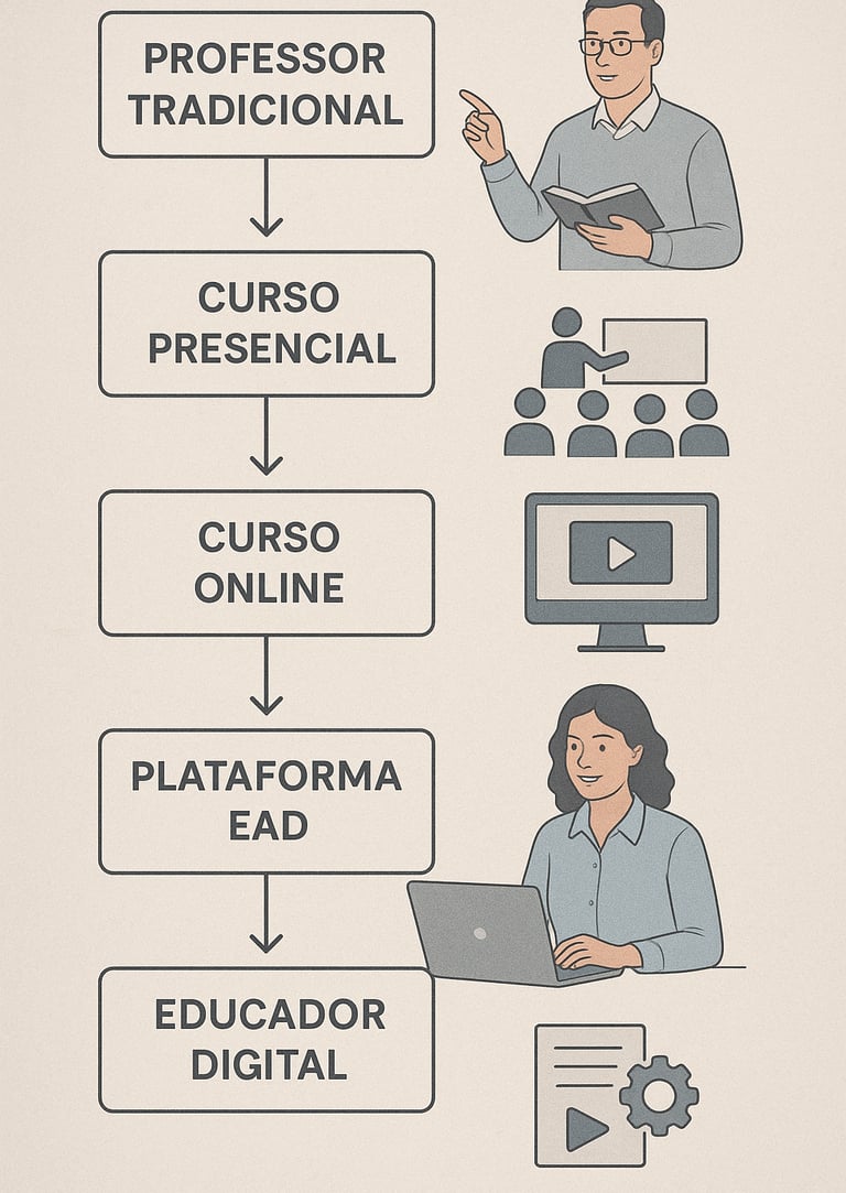 Fluxograma-infográfico-mostrando-evolução-professor-tradicional-para-educador-digital