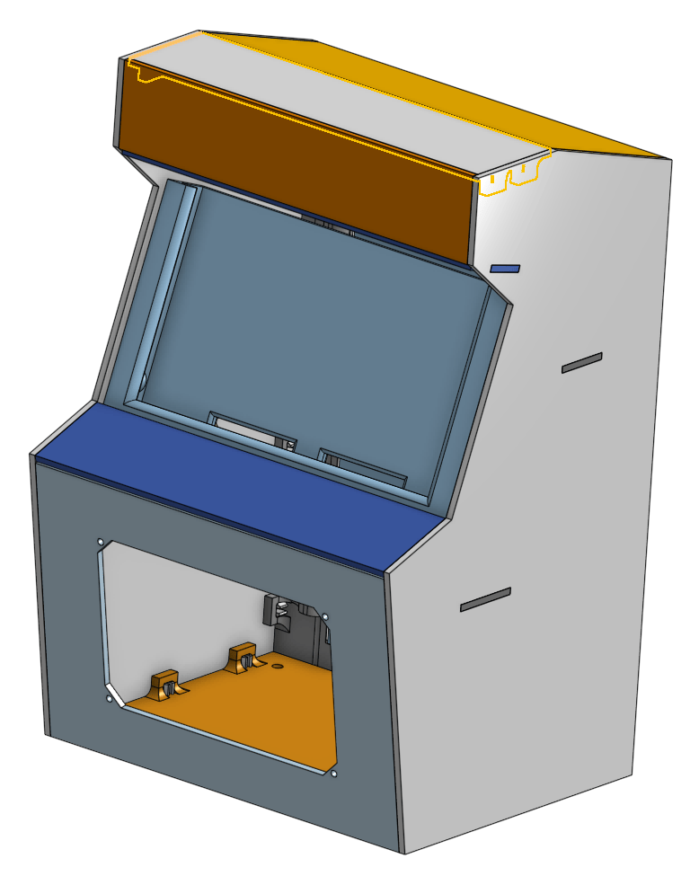 showcase of nintendo switch mini arcade machine cad design