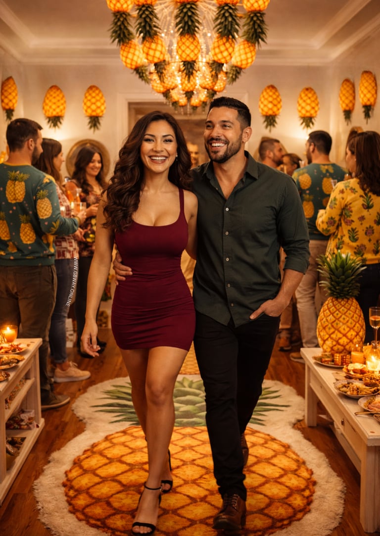 Upside-down pineapple party