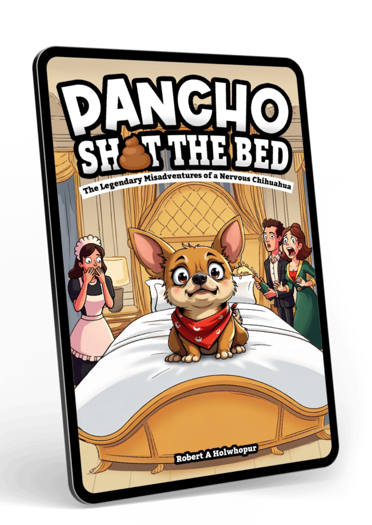 pancho on a bed