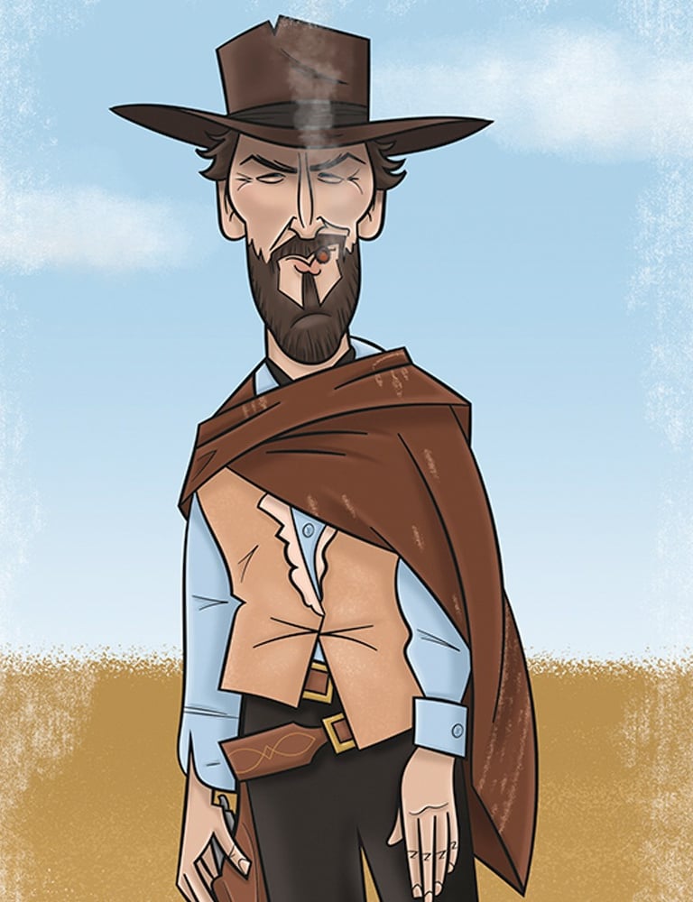 Clint Eastwood Caricature