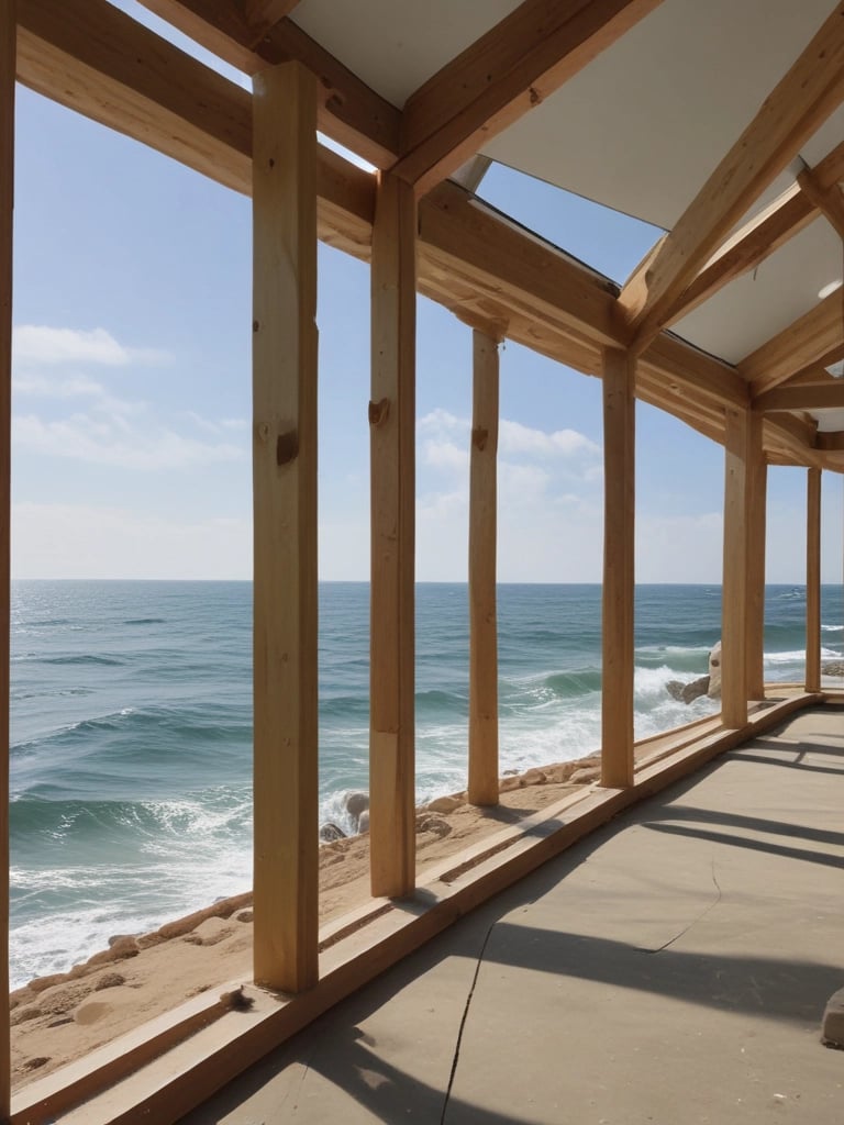 A beautifully crafted wooden table showcasing fine details and modern design.