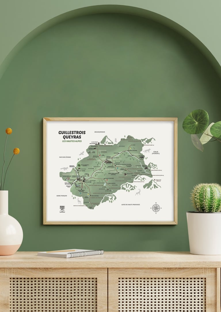 Carte Guillestrois Queyras Zéro Cinq Design