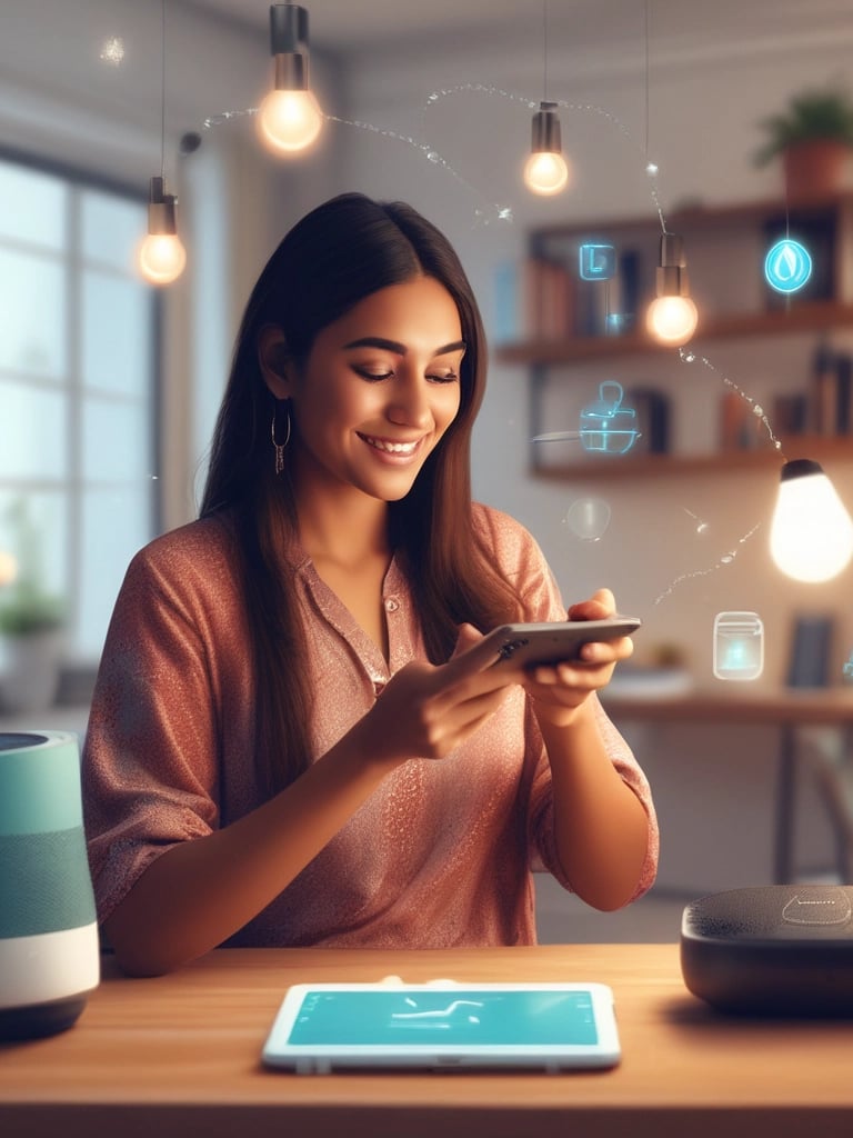 blue and white striped round textile