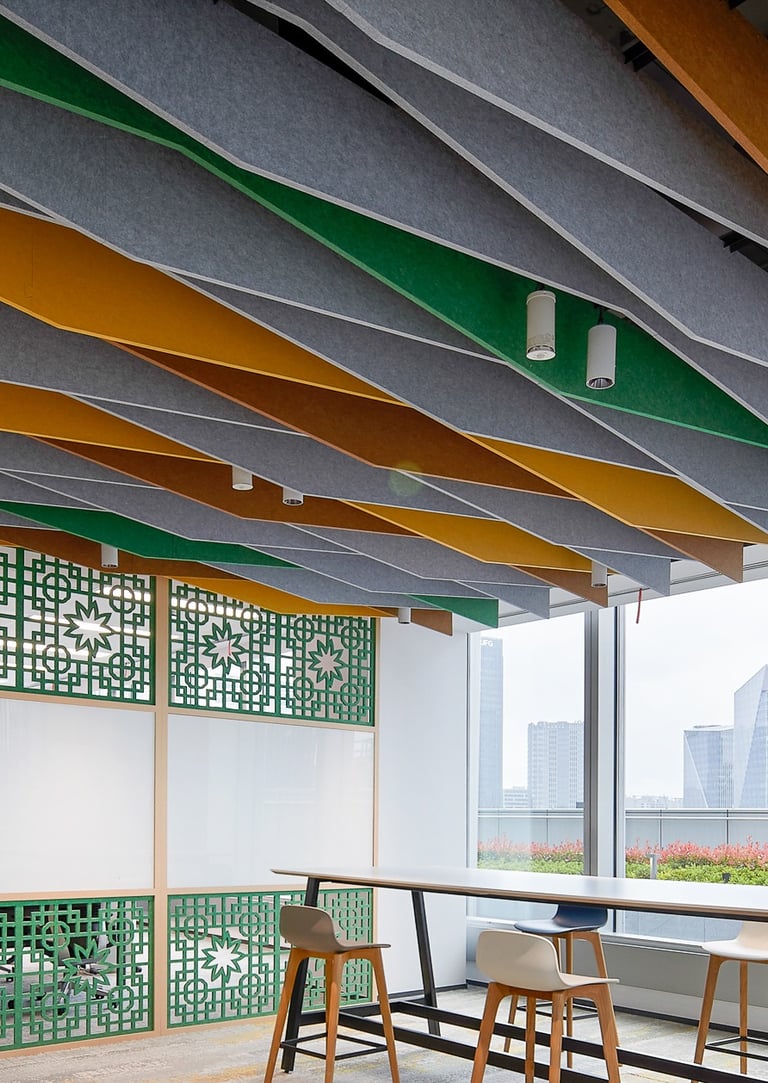 Lame acoustique plafond