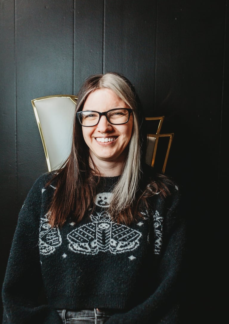 Alex Bounds smiling with glasses profile - The Nail Witchery - Missoula, MT