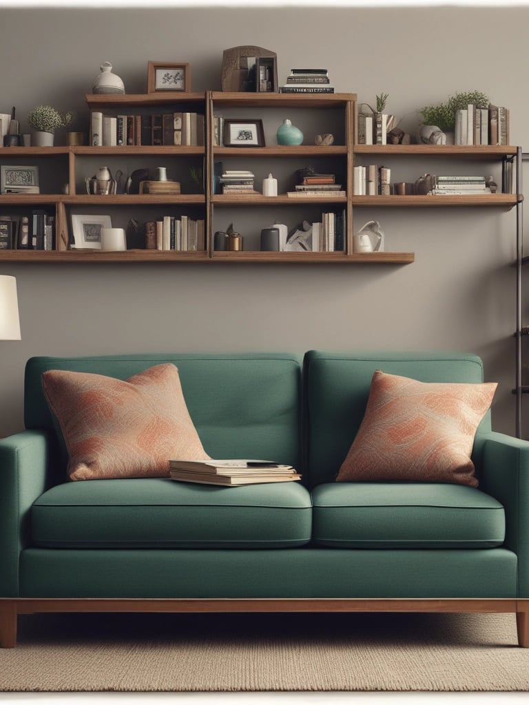 blue and white striped round textile